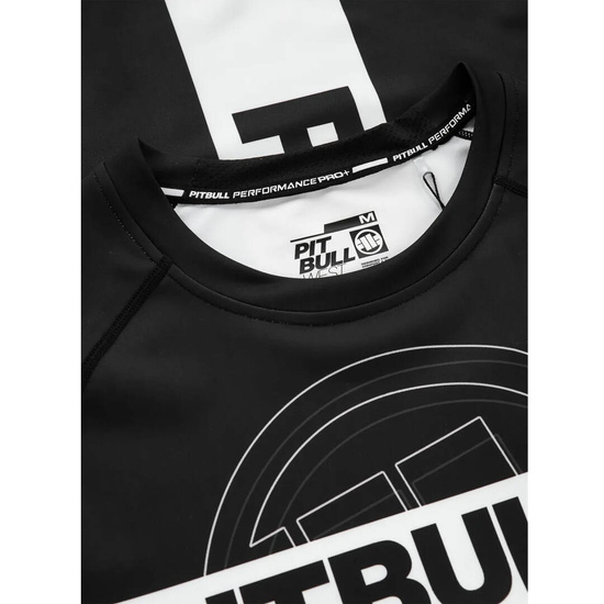 Rashguard z długim rękawem męski Pit Bull Hilltop Sports Czarny