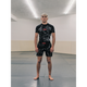 Rashguard z krótkim rękawem męski Manto Flux Czarny