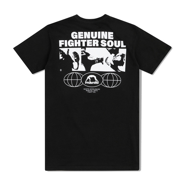 Koszulka męska Manto Fighter Soul Czarna