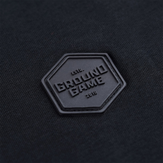 Koszulka z krótkim rękawem męska Ground Game Label Czarny