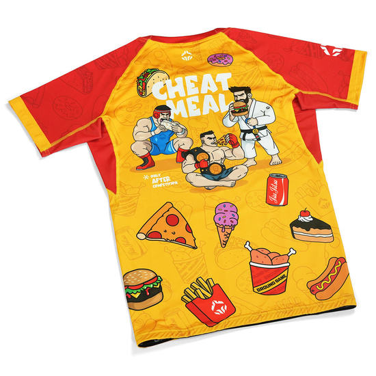Rashguard z krótkim rękawem męski Ground Game Cheat Meal