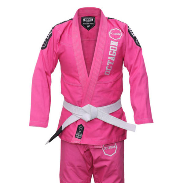 Kimono do BJJ damskie Octagon Caption Różowe