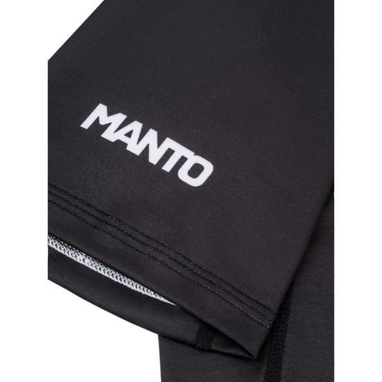 Rashguard z krótkim rękawem męski Manto Logo Czarny