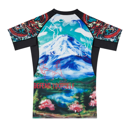 Rashguard z krótkim rękawem męski Manto Ivo Czarny
