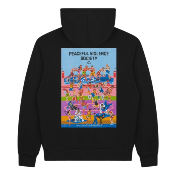 Bluza męska z kapturem Manto GYM 3.0 Czarna