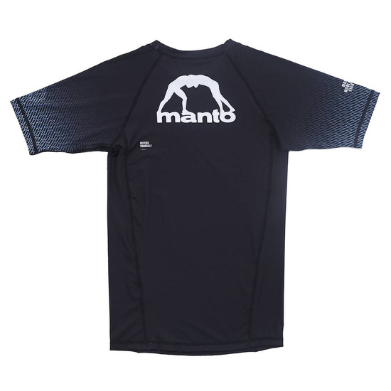 Rashguard z krótkim rękawem męski Manto Rank Czarny