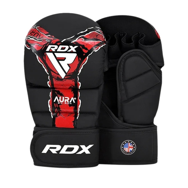 Rękawice sparingowe MMA RDX F-17 Aura Shooter Czarny