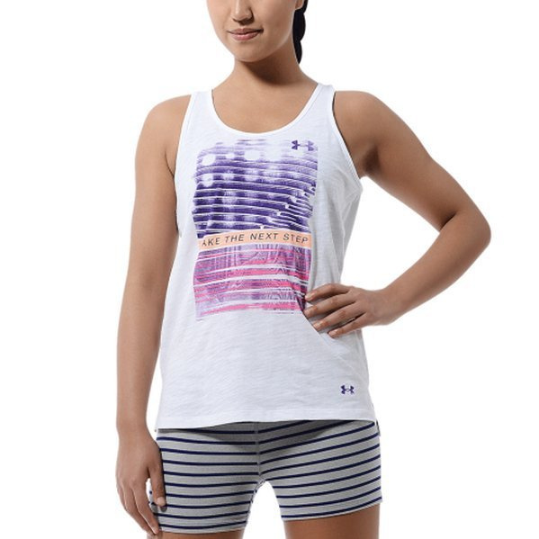 Koszulka damska Under Armour Q2 Slub Stairs Tank 1244858