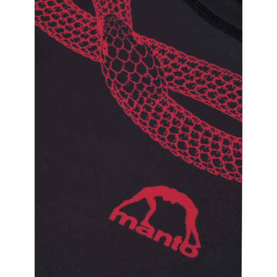 Rashguard z krótkim rękawem męski Manto Uroboros Czarny