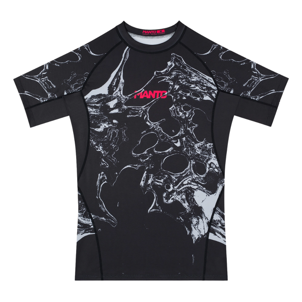 Rashguard z krótkim rękawem męski Manto Flux Czarny
