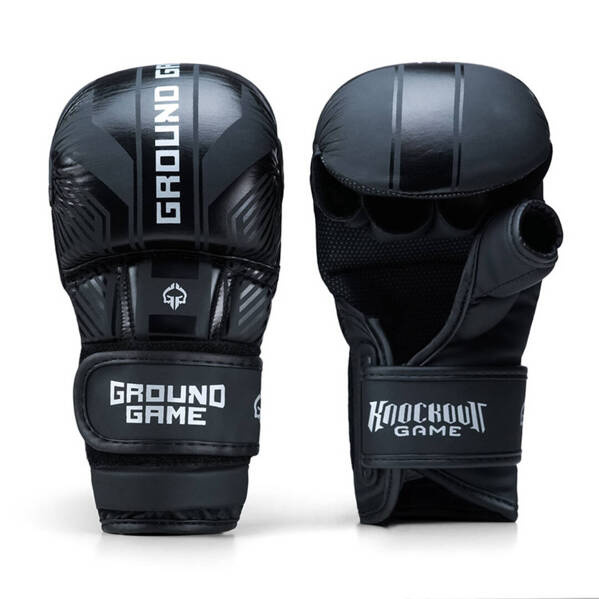Rękawice sparingowe Ground Game MMA Pro Stripe Black 2.0