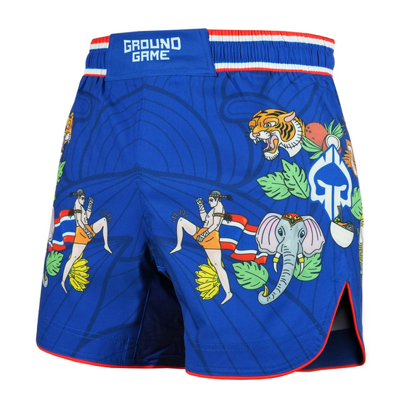 Spodenki lekkie męskie Ground Game Bangkok Niebieskie