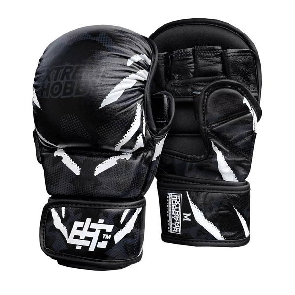 Rękawice sparingowe Extreme Hobby MMA Black Panther Czarne