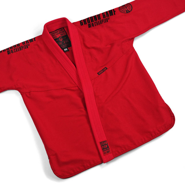 Kimono / GI do BJJ Grappling męskie Ground Game Czerwony 