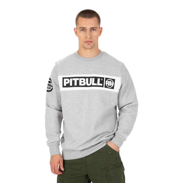 Bluza męska bez kaptura Pit Bull Sherwood Szara