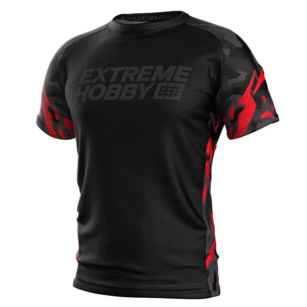 Koszulka techniczna męska Extreme Hobby Black Panther Czerwony