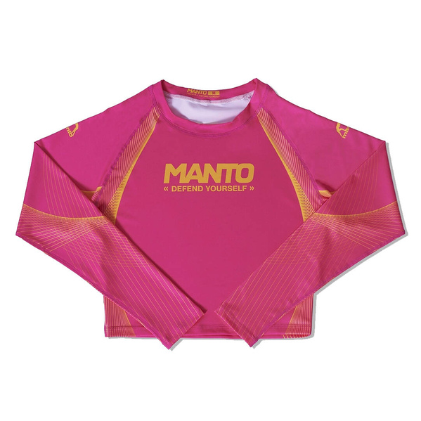 Rashguard z długim rękawem damski Manto Defend Różowy
