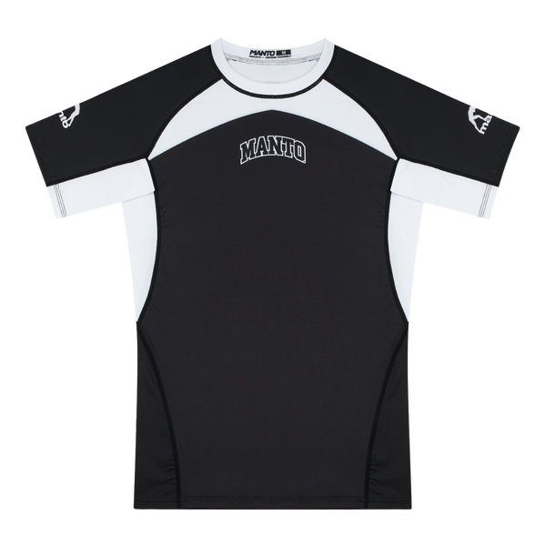 Rashguard z krótkim rękawem męski Manto Ranked 25 Biały