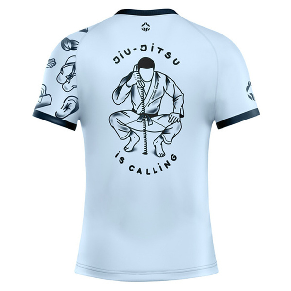 Rashguard z krótkim rękawem męski Ground Game Jiu Jitsu is Calling x Noize