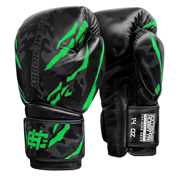 Rękawice bokserskie Extreme Hobby Black Panther Zielony