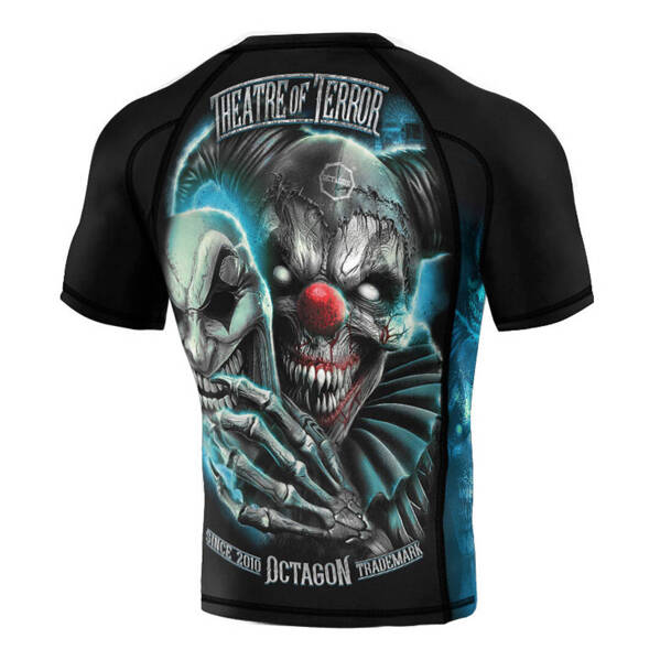 Rashguard męski z krótkim rękawem Octagon Theatre of Terror Czarna