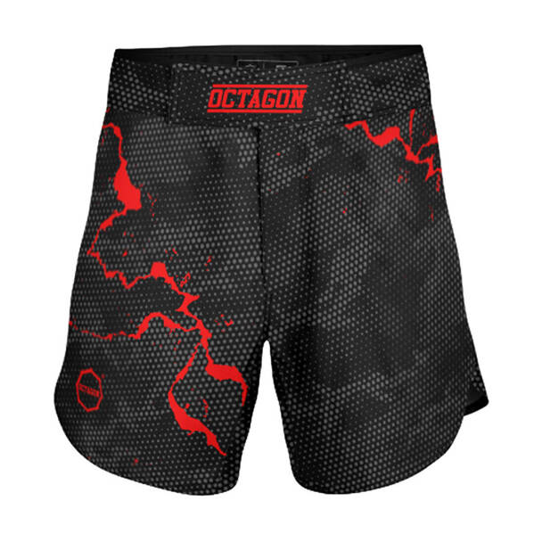 Spodenki treningowe Octagon MMA Marble Camo Red