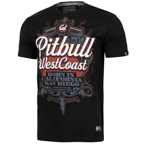 Koszulka męska Pit Bull Born In California San Diego