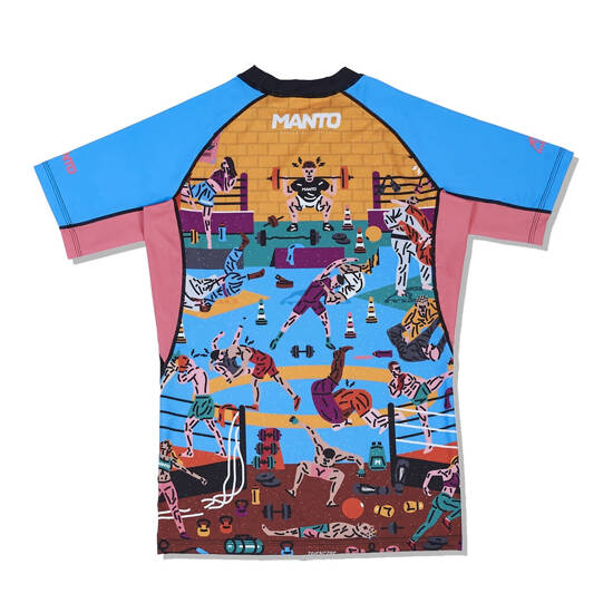 Rashguard z krótkim rękawem męski Manto GYM 2.0