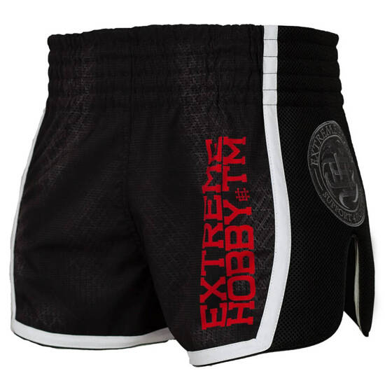 Spodenki Muay Thai Extreme Hobby Black Armour